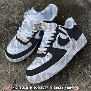 Nike Custom Air Force 1 Black NWT
